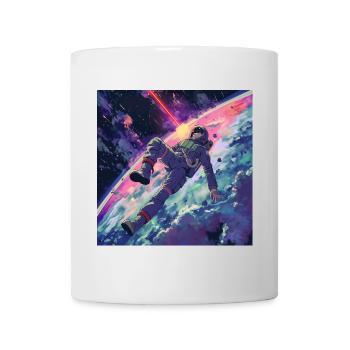 Années 80 Anime Guy Calmant Impression de mode de haute qualité - Mug blanc - blanc - Devant