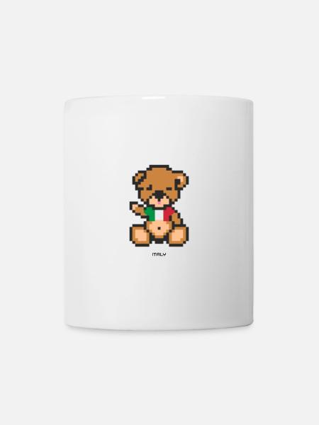 Pixel Bear Italy - Mug blanc - blanc