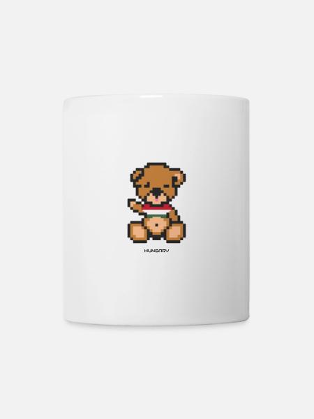 Pixel Bear Hungary - Mug - white