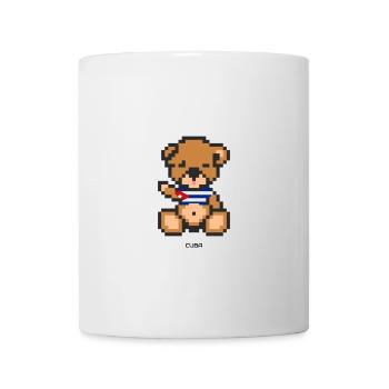 Pixel Bear Cuba - Mug - white - Front