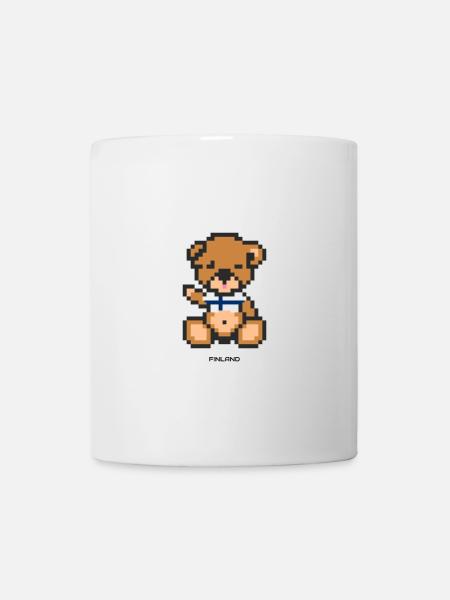 Pixel Bear Finland - Mug - white