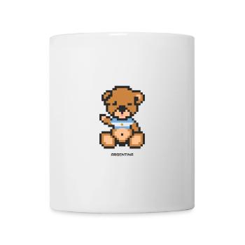 Pixel Bear Argentina - Mug - white - Front
