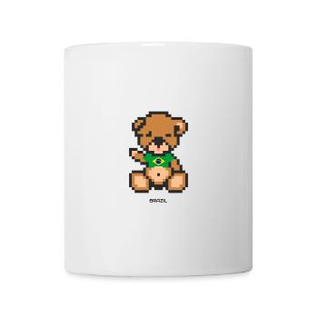 Pixel Bear Brazil - Mug - white - Front