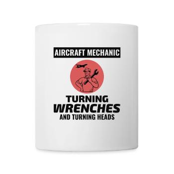 Mécanicien d’aéronefs Technicien d’entretien aéronautique - Mug blanc - blanc - Devant