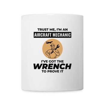 Mécanicien d’aéronefs Technicien d’entretien aéronautique - Mug blanc - blanc - Devant