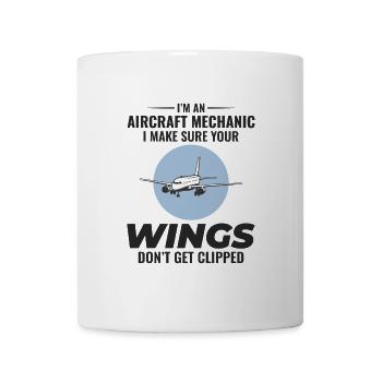 Mécanicien d’aéronefs Technicien d’entretien aéronautique - Mug blanc - blanc - Devant