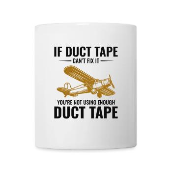 Flugzeugmechaniker Luftfahrtwartung Klebeband - Tasse - Weiß - Vorne