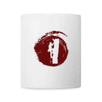 Kletterer Ausrüstung Baumklettern - Tasse - Weiß - Vorne