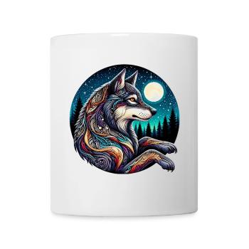 Loup - Mug blanc - blanc - Devant