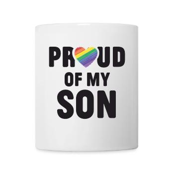 Mois de la fierté LGBTQ - Fier de mon fils - Mug blanc - blanc - Devant