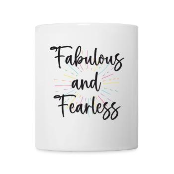 LGBTQ Pride Month - Fabelhaft und furchtlos - Tasse - Weiß - Vorne