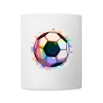 Fußball Ball Aquarell - Tasse - Weiß - Vorne