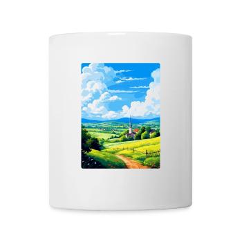 Odenwald Allemagne Poster de voyage vintage souvenir - Mug blanc - blanc - Devant