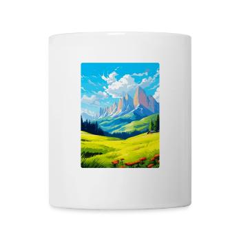 Dolomiten Italien Vintage Reiseplakat Souvenir WPA - Tasse - Weiß - Vorne