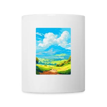 Mont Taygète Grèce Affiche de voyage vintage WPA - Mug blanc - blanc - Devant