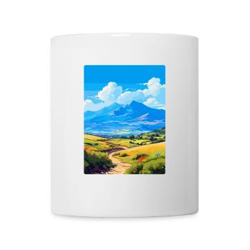 Mont Ida Grèce Affiche de voyage vintage souvenir - Mug blanc - blanc - Devant