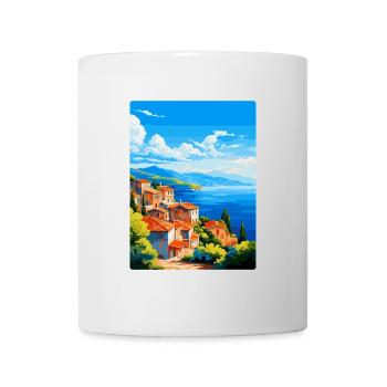 Samos Greece Vintage Travel Poster WPA Souvenir - Mug - white - Front