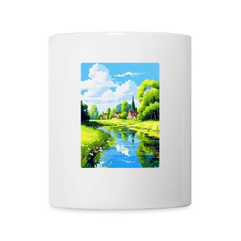 Spreewald Allemagne Affiche de voyage vintage souvenir - Mug blanc - blanc - Devant
