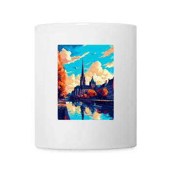 Bonn Allemagne Affiche de voyage vintage WPA Souvenir - Mug blanc - blanc - Devant
