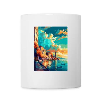 Thessalonique Grèce Affiche de voyage vintage souvenir - Mug blanc - blanc - Devant