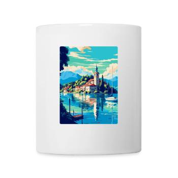 Worthersee Autriche Affiche de voyage vintage souvenir - Mug blanc - blanc - Devant