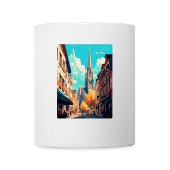 Rouen France Affiche de voyage vintage WPA Souvenir - Mug blanc - blanc - Devant