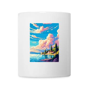 Brac Kroatien Vintage Reiseposter WPA Souvenir - Tasse - Weiß - Vorne