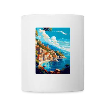 Brela Kroatien Vintage Reiseposter WPA Souvenir - Tasse - Weiß - Vorne