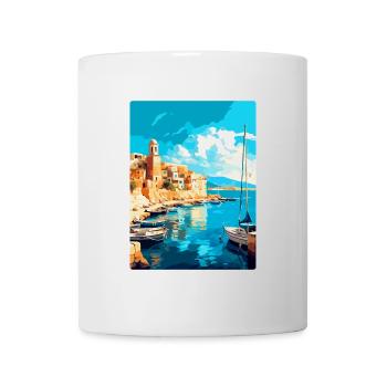Héraklion Grèce Affiche de voyage vintage souvenir - Mug blanc - blanc - Devant