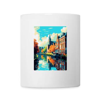 Zwolle Niederlande Vintage Reiseplakat Souvenir - Tasse - Weiß - Vorne
