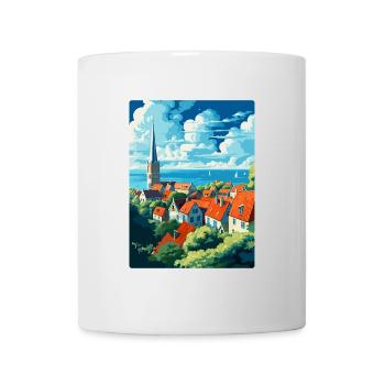 Visby Schweden Vintage Reiseposter WPA Souvenir - Tasse - Weiß - Vorne