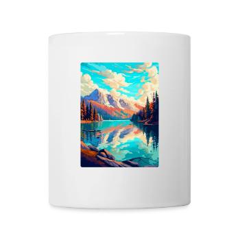 Caumasee Schweiz Vintage Reiseposter WPA Art - Tasse - Weiß - Vorne