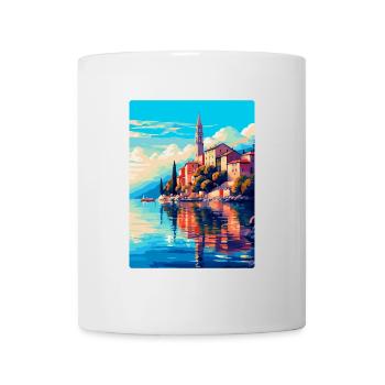 Lovran Kroatien Vintage Reiseplakat Souvenir WPA - Tasse - Weiß - Vorne