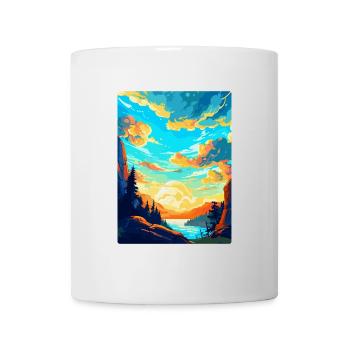 Podyji République tchèque Affiche de voyage vintage WPA - Mug blanc - blanc - Devant