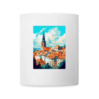 Mikulov République tchèque Affiche de voyage vintage WPA - Mug blanc - blanc - Devant