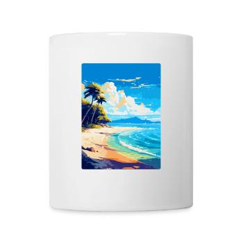Strand Jakirusa Kroatien Vintage Reiseposter WPA - Tasse - Weiß - Vorne