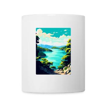 Mljet Kroatien Vintage Reiseposter WPA Souvenir - Tasse - Weiß - Vorne