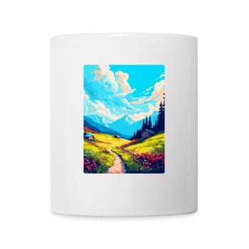 Schrattenfluh Suisse Affiche de voyage vintage - Mug blanc - blanc - Devant