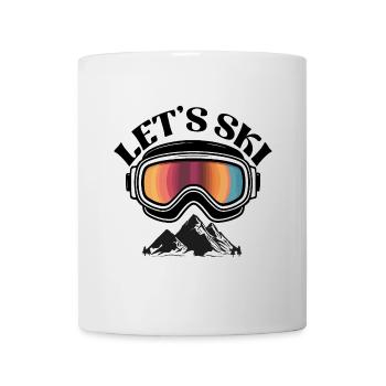 Rétro Let’s Ski - Mug blanc - blanc - Devant