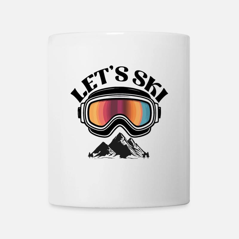 Retro Let's Ski - Tasse - Weiß