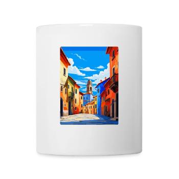 Oviedo Espagne Affiche de voyage vintage WPA Souvenir - Mug blanc - blanc - Devant