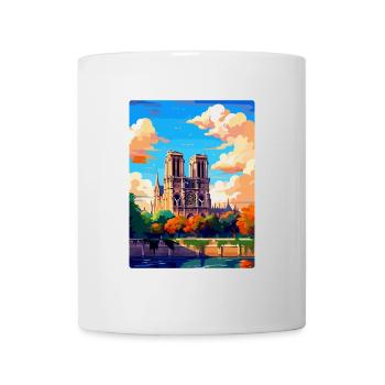 Notre Dame France Vintage Travel Poster Souvenir - Mug - white - Front