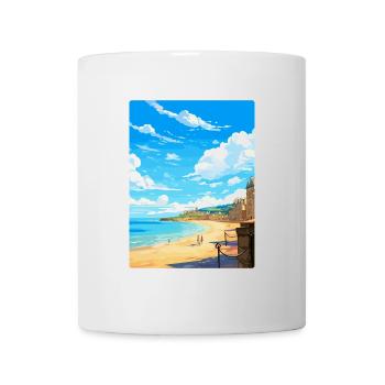 Saint Malo France Vintage Travel Poster Souvenir - Mug - white - Front