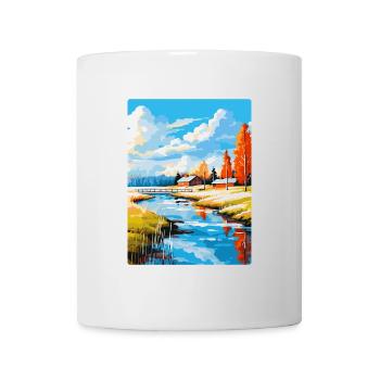 Oulu Finlande Affiche de voyage vintage WPA Souvenir - Mug blanc - blanc - Devant