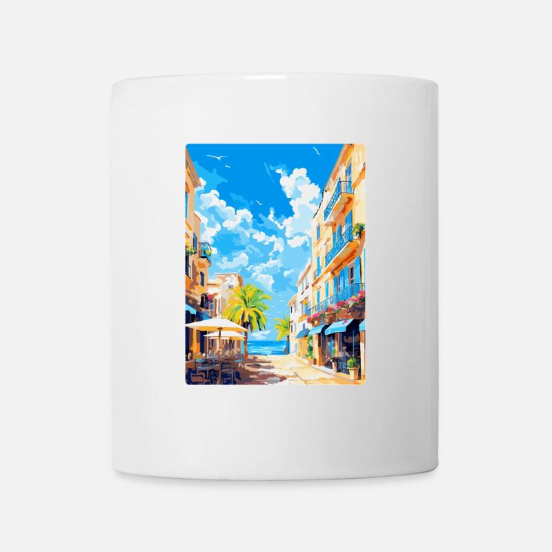 Palma De Mallorca Spanien Vintage Reiseplakat WPA - Tasse - Weiß