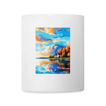Kuopio Finlande Affiche de voyage vintage Souvenir WPA - Mug blanc - blanc - Devant
