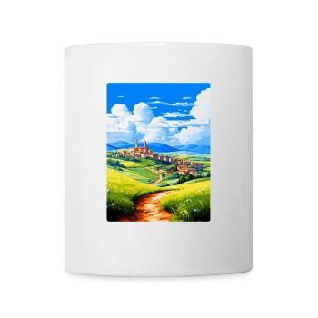 Castilla Y León Espagne Affiche de voyage vintage WPA - Mug blanc - blanc - Devant