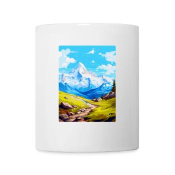 Gran Paradiso Italy Vintage Travel Poster Souvenir - Mug - white - Front