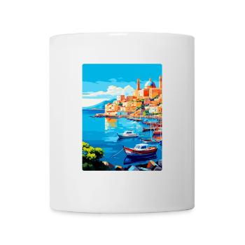 Naples Italy Vintage Travel Poster WPA Souvenir - Mug - white - Front