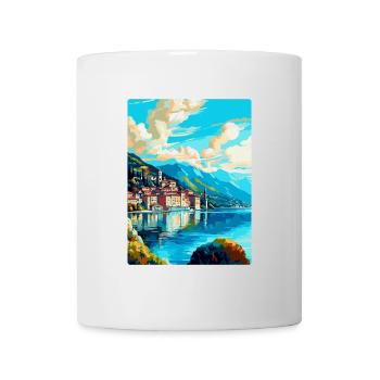 Lugano Suisse Affiche de voyage vintage souvenir - Mug blanc - blanc - Devant